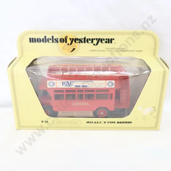 Matchbox models of yesteryear  Y-23  1922 A.E.C.  'S' Type Omnibus 