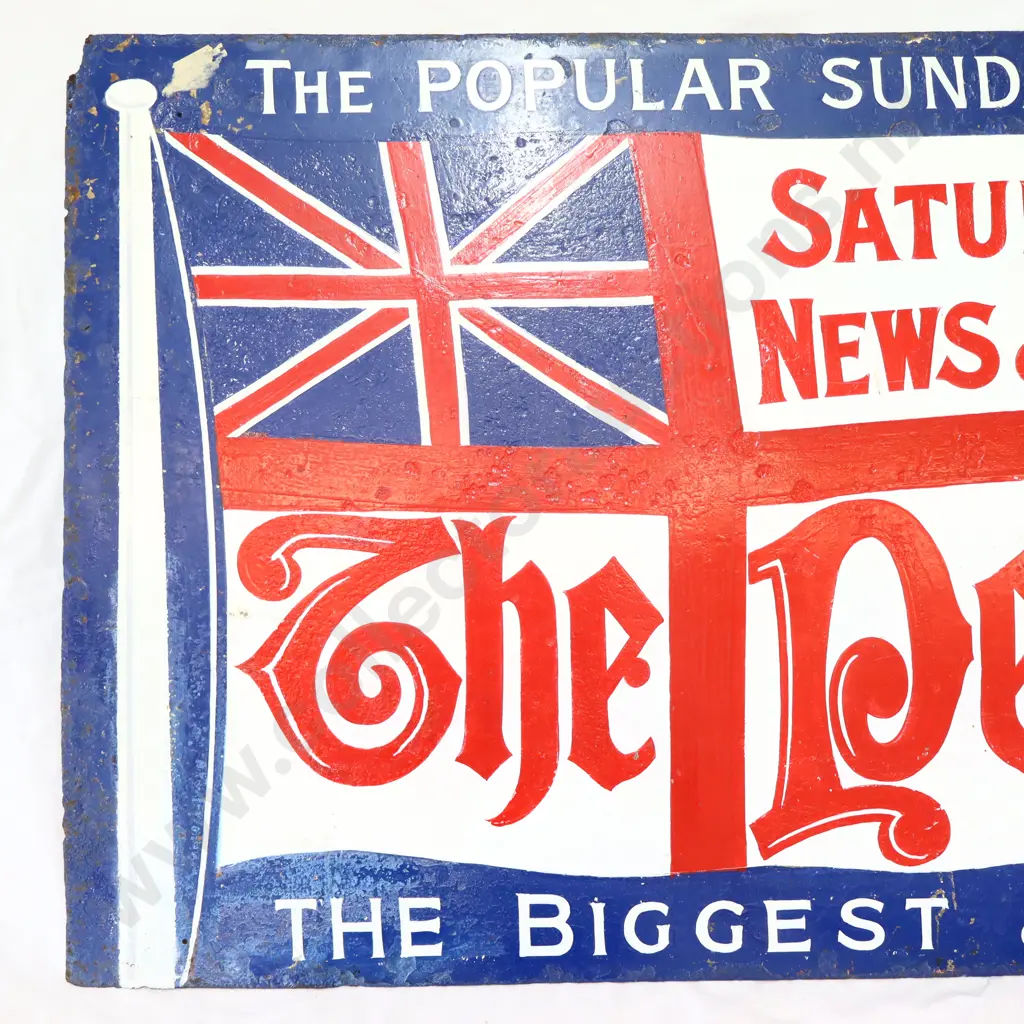 The People Newspaper Enamel Sign Image 1++