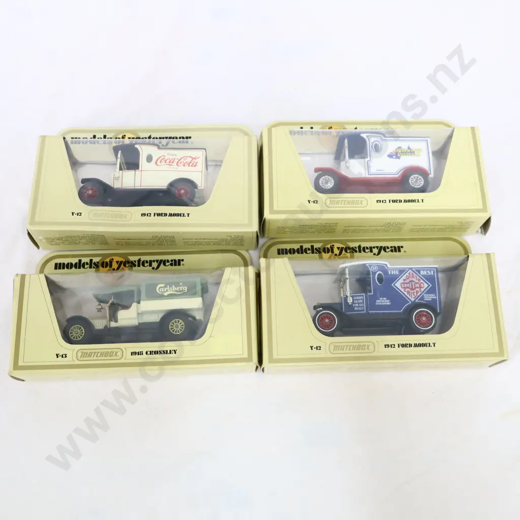 Matchbox models of Yesteryear 4 Pce  Carlsberg, Coca Cola , Model Cars Australia & Smiths Crisps  Image 1++