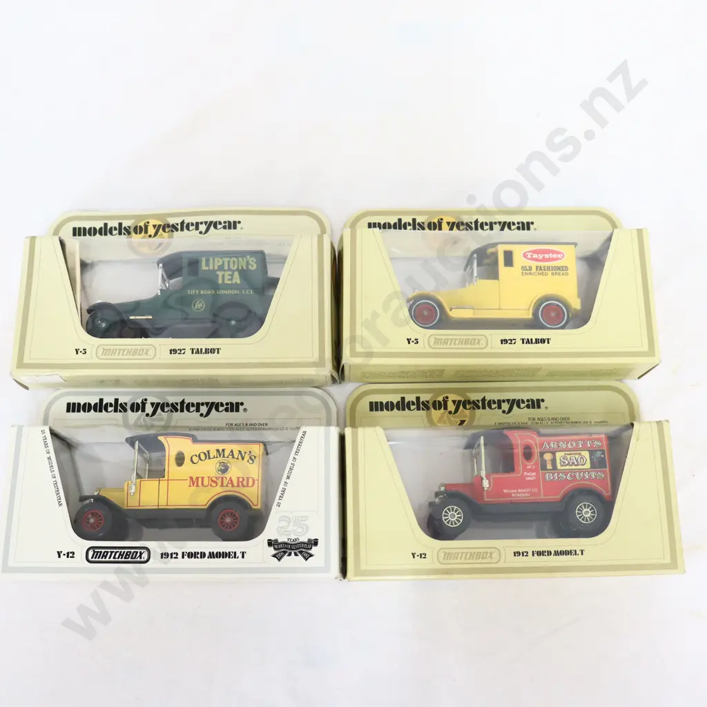 Matchbox models of yesteryear 4 Pce  Liptons tea , Colmans mustard , Taystee bread & Arnotts biscuits  Image 1++