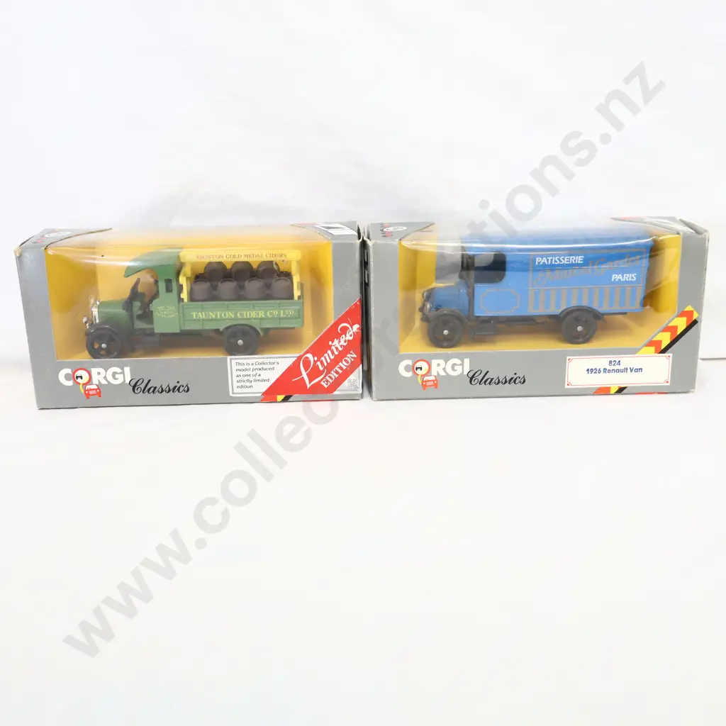 Corgi Classics  2 Pce 1926 Renault Van 824  & Thorntcroft  C883  Image 1++
