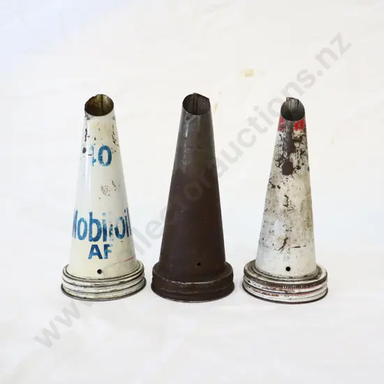 Metal Oil Bottles Tops x 3