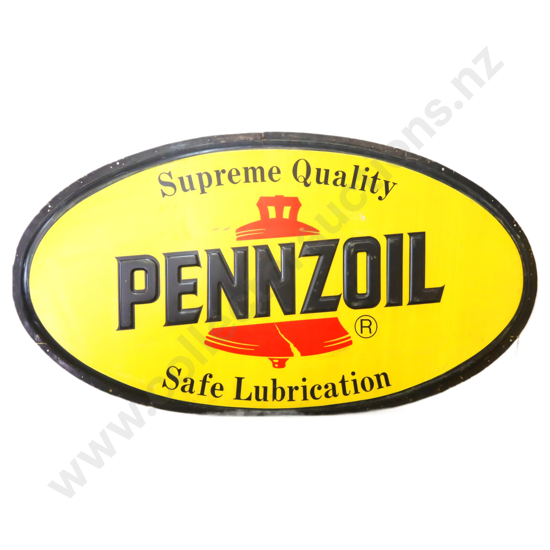 LARGE Pennzoil Embossed Sign