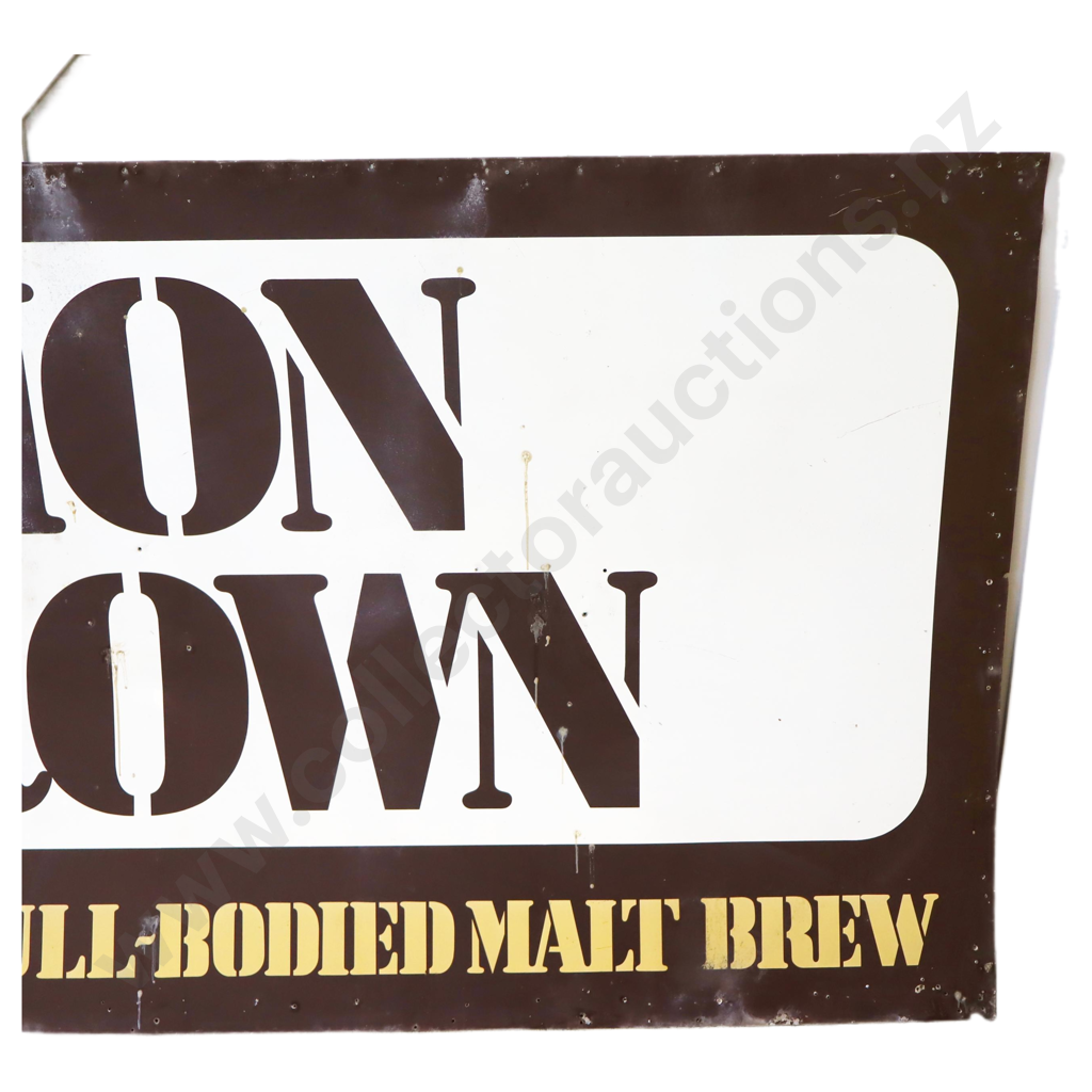 LARGE Lion Brown Tin Sign Image 1++