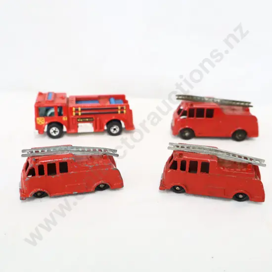Assorted loose Fire Engines  x 4 
