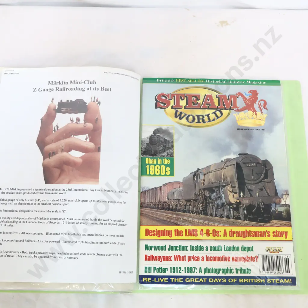 Folder of collected information track layouts and brochures  Image 1++