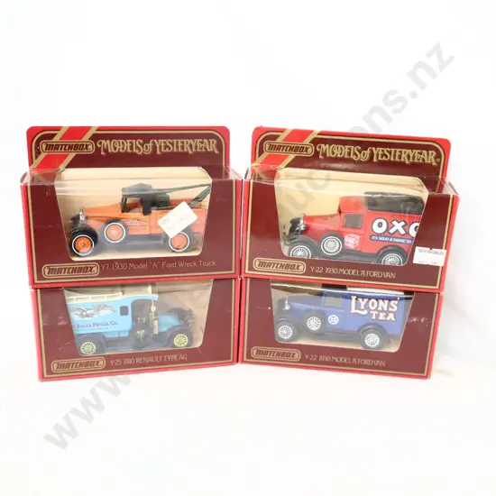 Matchbox Models of yesteryear  4 x  Assorted 