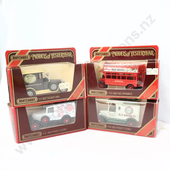 Matchbox Models of yesteryear  4 x Assorted 