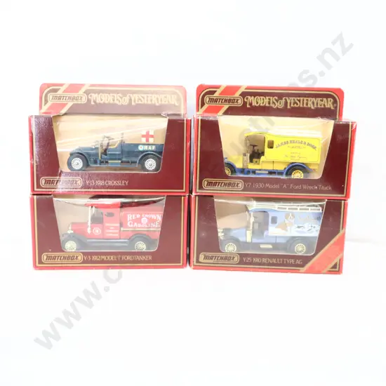 Matchbox models of yesteryear  4 x Assorted 