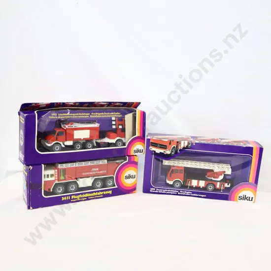 Siku   3 x Assorted  Fire  Vehicles  