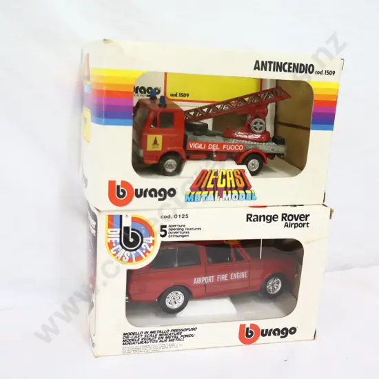 BBURAGO  2 x  Fire  Vehicles 