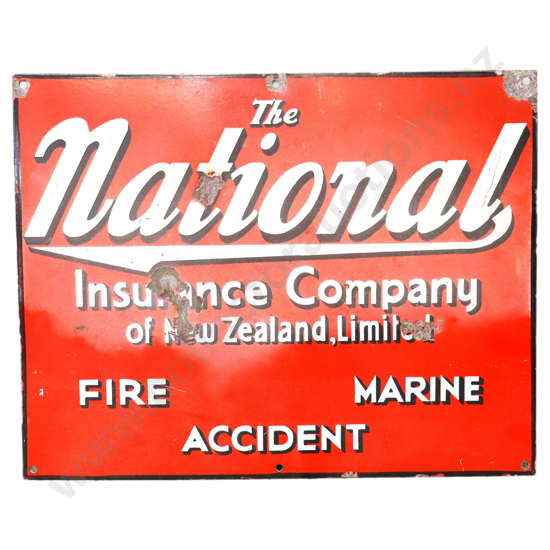 National Insurance Enamel Sign