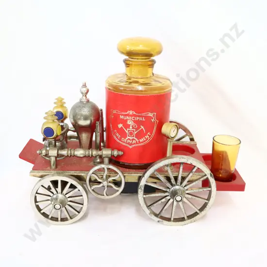Fire wagon Decanter set    Not Complete 
