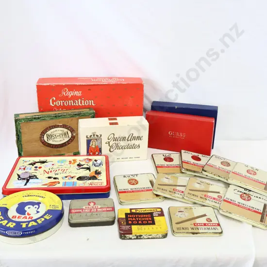 Box Lot   19 x   Tins and Cartons 
