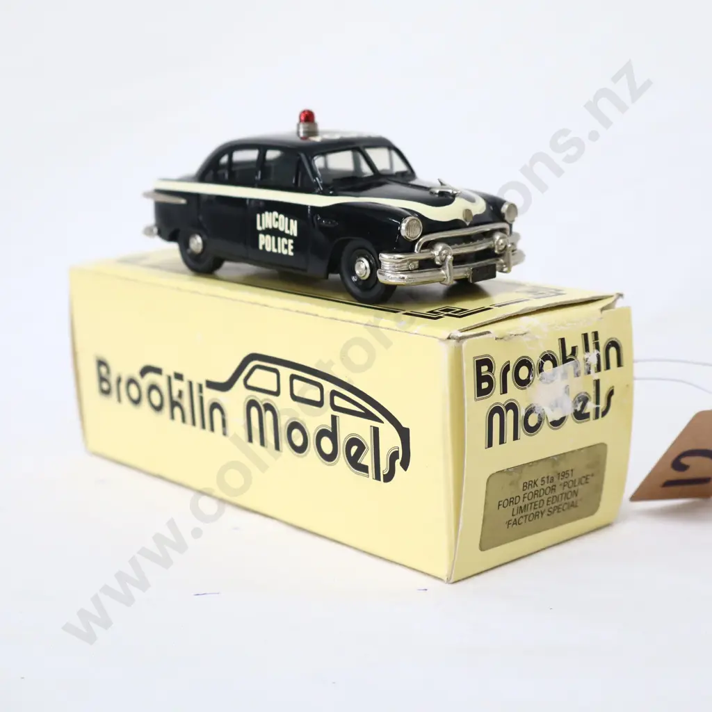 1/43 Brooklin Models 1951 Ford Fordor Ploice Limited Edition Factory Special Image 1++