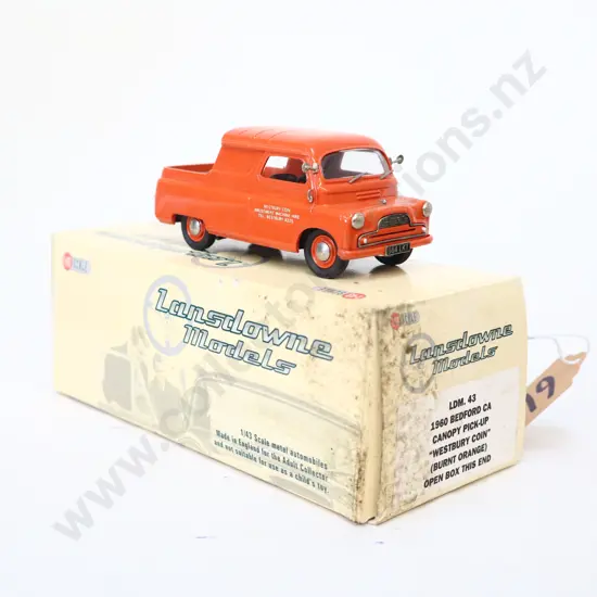 1/43 Landsdown Models 1960 Bedford CA Canopy Pick Up "Westbury Coin".