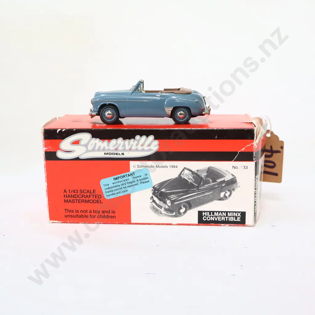 1/43 Somerville Models Hillman Minx Convertible Image 1++
