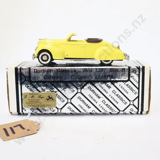 1/43 Durham Classics 1938 Lincoln Zephyr Top Down