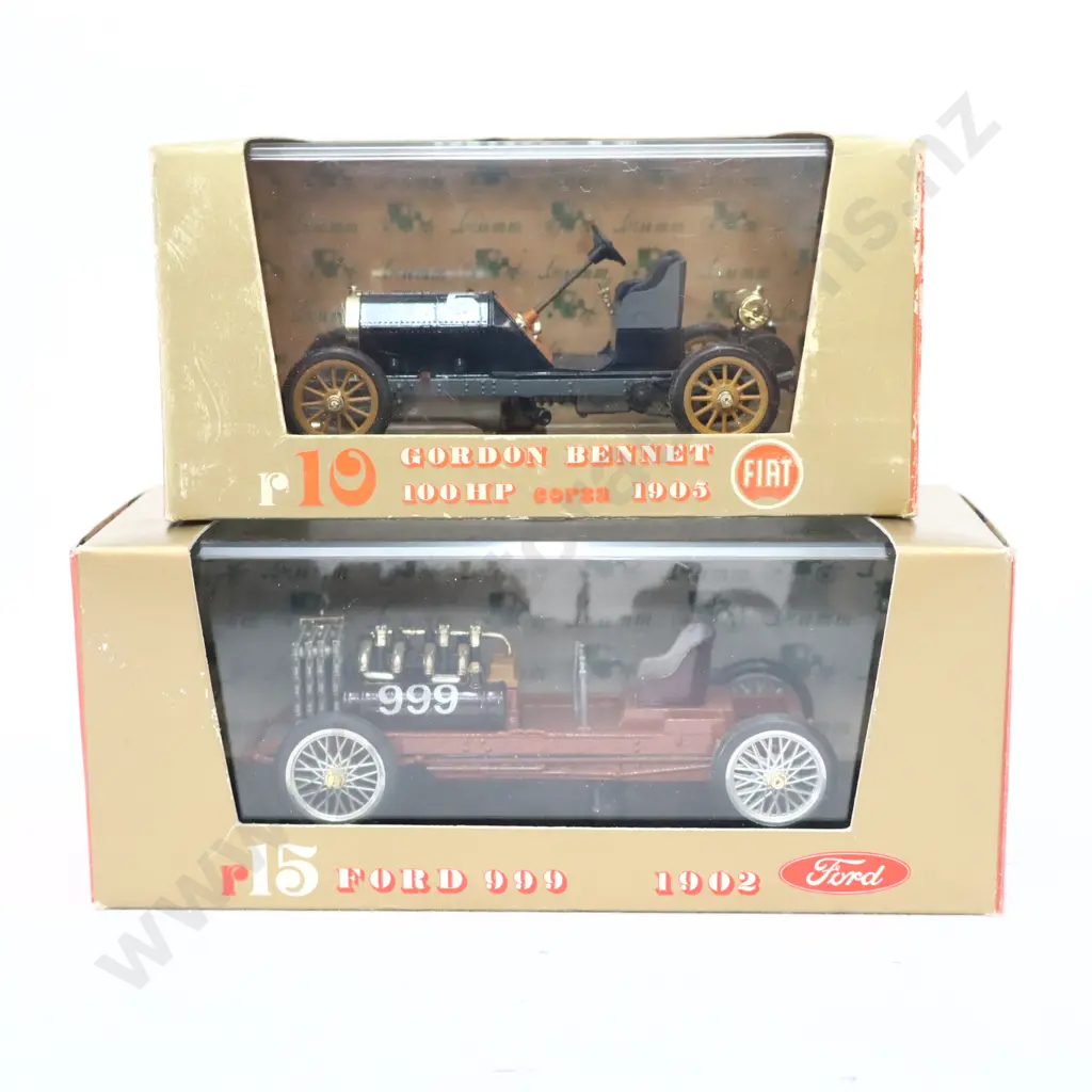 1/43 Brumm Models 1905 Gordon Bennett and 1902 Ford 999 Image 1++