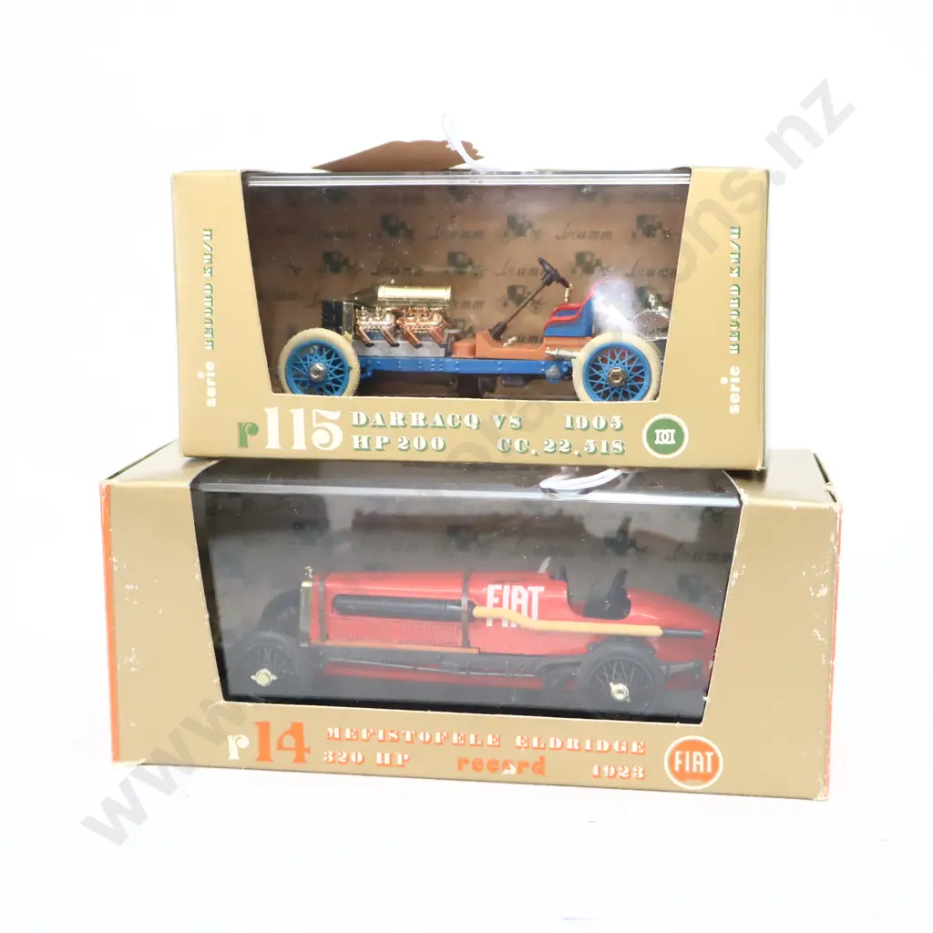 1/43 Brumm Models 1905 Darraco V8 And 1928 Fiat Mefistofele Eldridge Image 1++