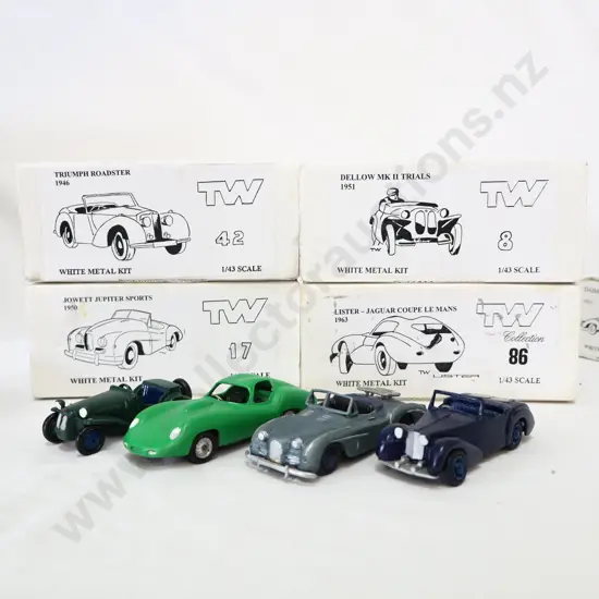1/43 TW Collection White Metal Kit Models x 4