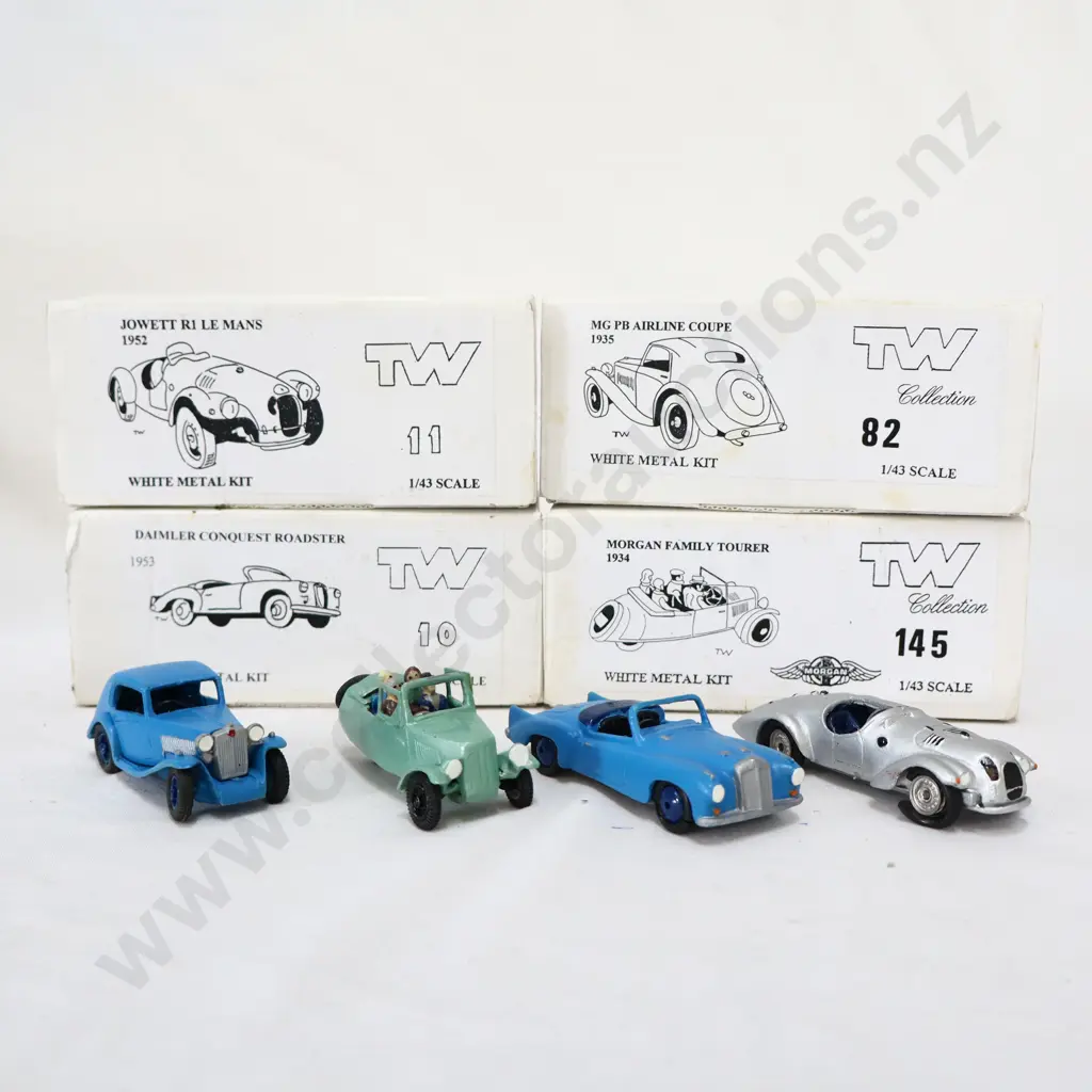 1/43 TW Collection White Metal Kit Models x 4 Image 1++