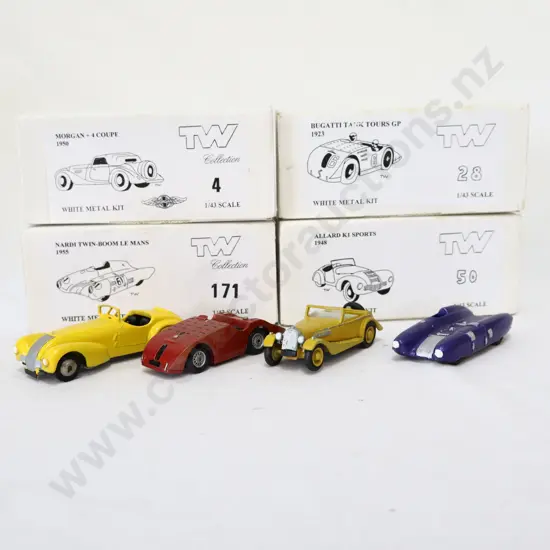 1/43 TW Collection White Metal Kit Models x 4