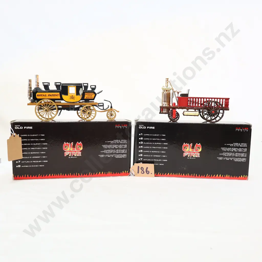 1/43 Old Fire by Brumm Dilgenza Di Gurney 1825 No 3 And Vettura Di Pecquer 1828 No 7 Image 1++