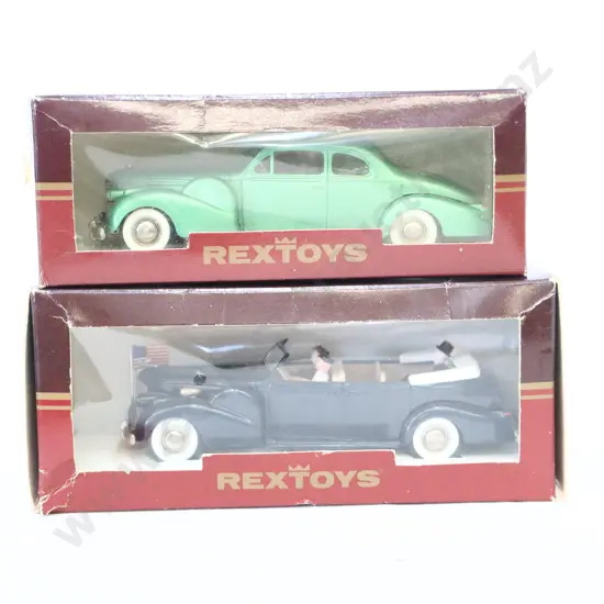 1/43 Rextoys Cadillac V16 1940 Torpedo President Roosevelt And Cadillac V16 1940 Coupe De SS PIE XII