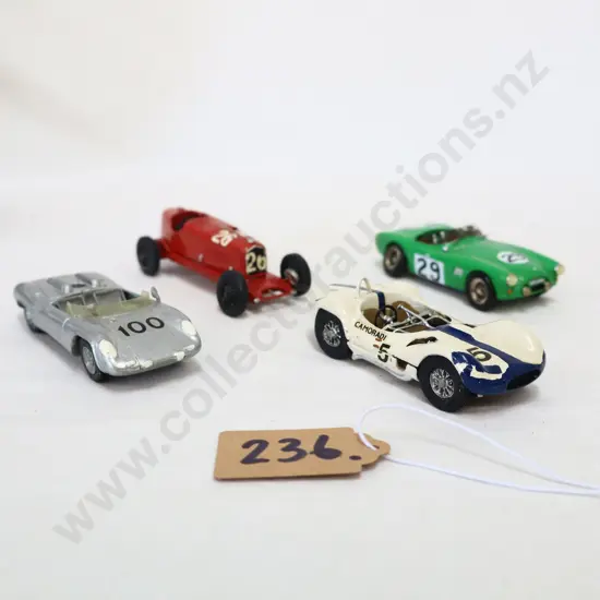1/43 Kitset White Metal Cars x 4