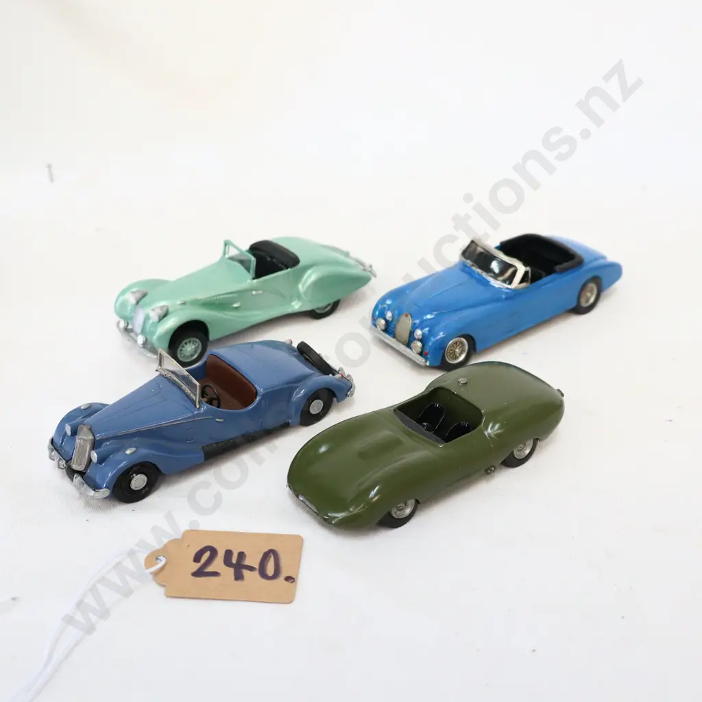 1/43 Kitset White Metal Cars x 4 Image 1++