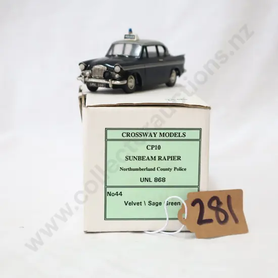 1/43 Crossway Models  CP10  Sunbeam Rapier Northumberland County Police car