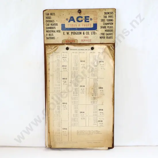 Ace Tyres And Tubes Clip Board