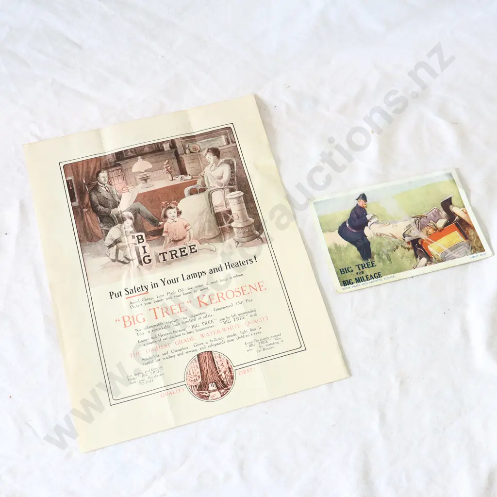 Big Tree Motor Oil Invoices x 3 Image 1++