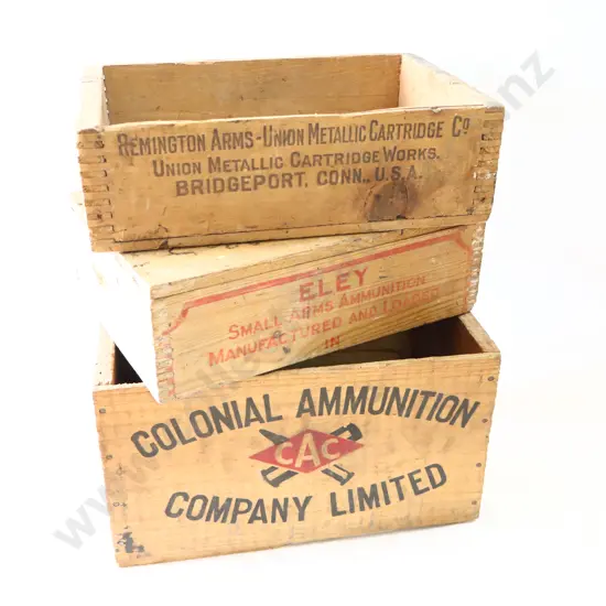 Ammunition Boxes x 3