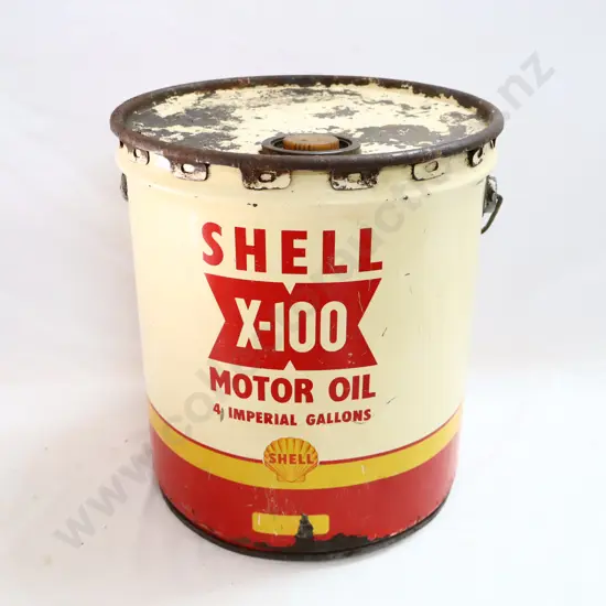 Shell X100 Oil Drum
