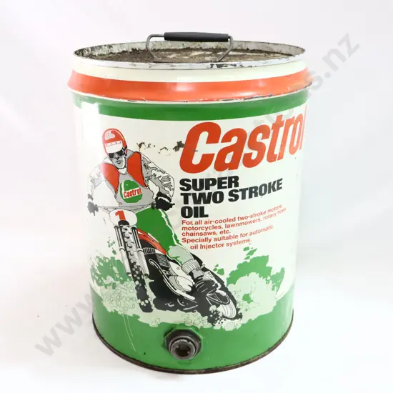 Castrol Super Two Stroke Motor Oil Tin
