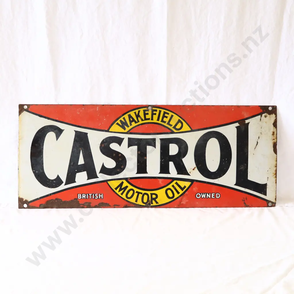Castrol Enamel Bowtie Sign Image 1++