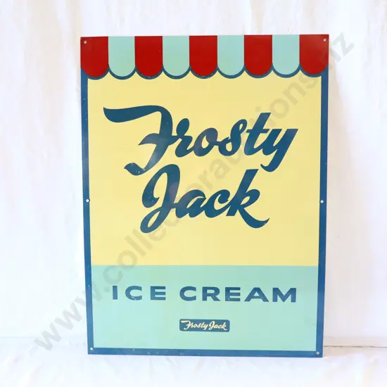 NEW OLD STOCK Frosty Jack Icecream Sign