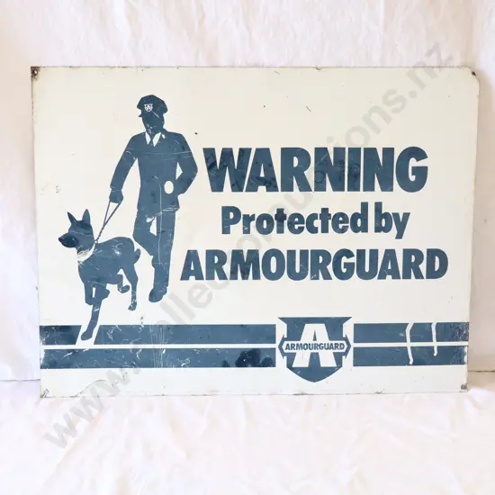 Vintage Armourguard Sign