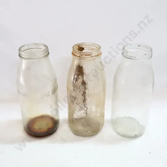 Oil Bottles Quarts x 3