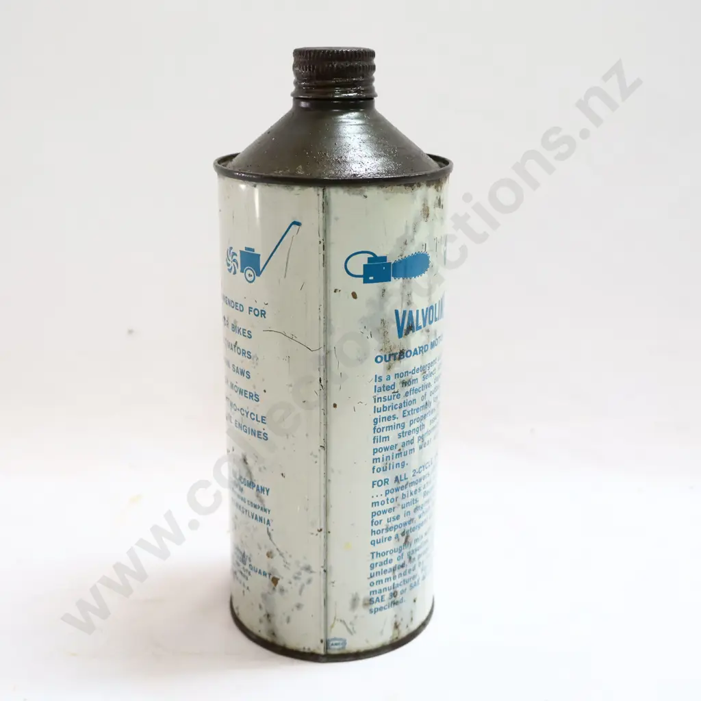Pictorial Valvoline Outdoor Motor Oil Tin Image 1++