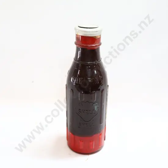 NEW OLD STOCK FULL Shell Pint Oil Bottle