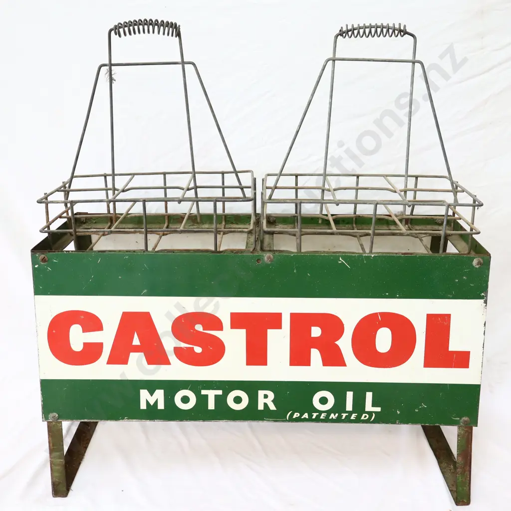 Castrol Oil 12 Bottle Rack Double Sided With Baskets Image 1++