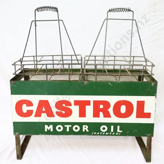 Castrol Oil 12 Bottle Rack Double Sided With Baskets