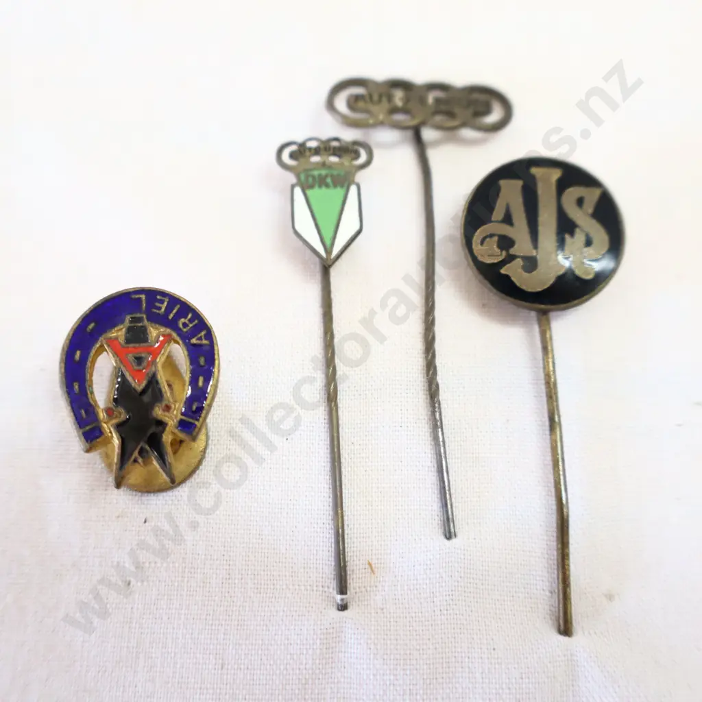Motorcycles AJS, DKW, Ariel, Auto Union Enamel Pins Image 1++