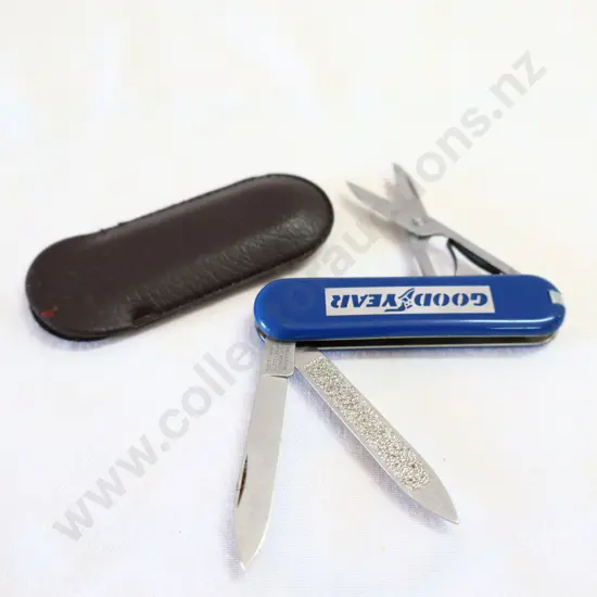 Goodyear Pocket Knife Blue With Cover