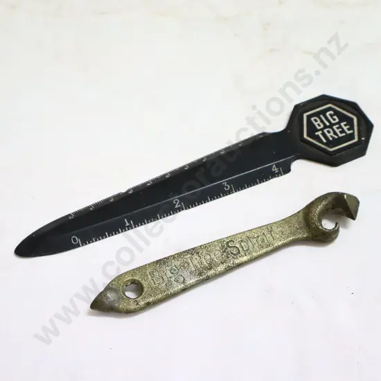 Big Tree Letter Opener And Big Tree Brass Tin Opener