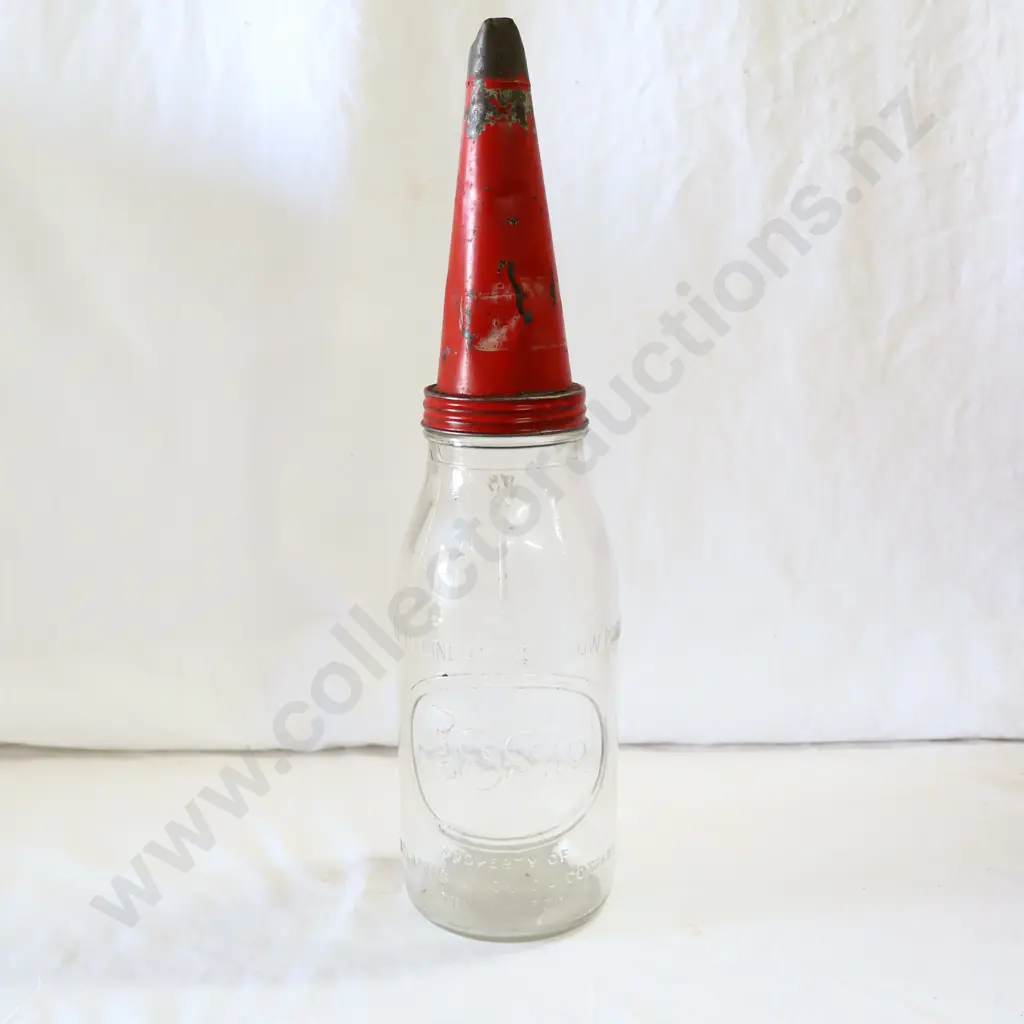 RARE Esso 1 Quart Oil Bottle Image 1++
