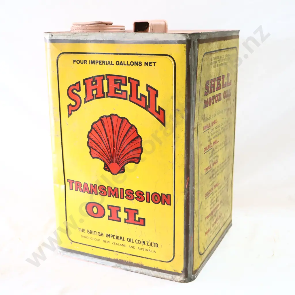 EARLY Shell Transmission Oil Tin Image 1++